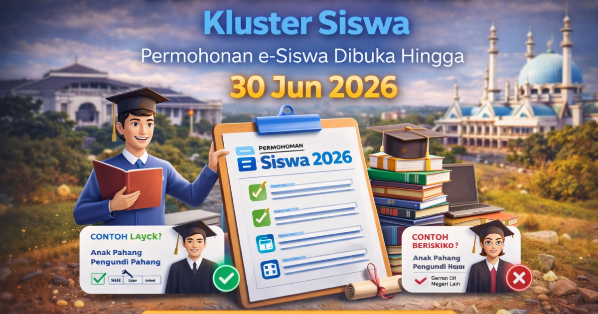 Inisiatif Makmur Pahang (IMP) 2026 Kluster Siswa: Permohonan e-Siswa Dibuka Hingga 30 Jun 2026