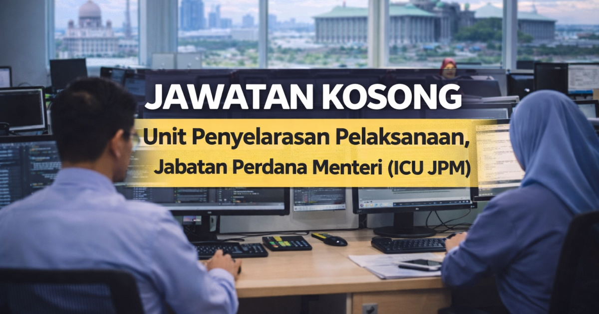 Jawatan Kosong MySTEP ICU JPM 2026: Lantikan Diploma IT (Gaji RM2,100 Sebulan)