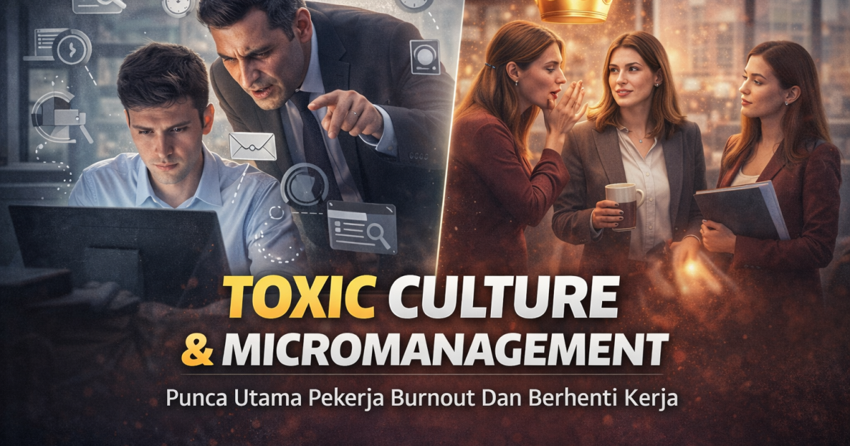 “Toxic Culture” & Micromanagement: Punca Utama Pekerja Burnout Dan Berhenti Kerja