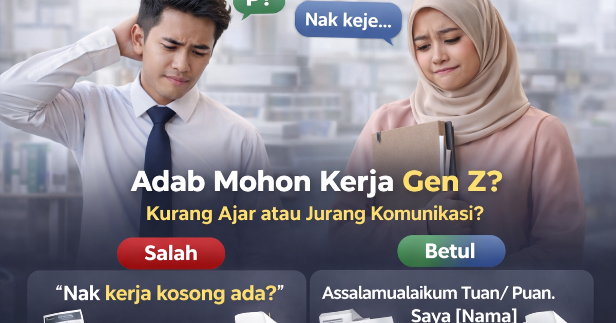 Isu Adab Memohon Kerja: Kurang Ajar atau Jurang Komunikasi Antara Generasi?