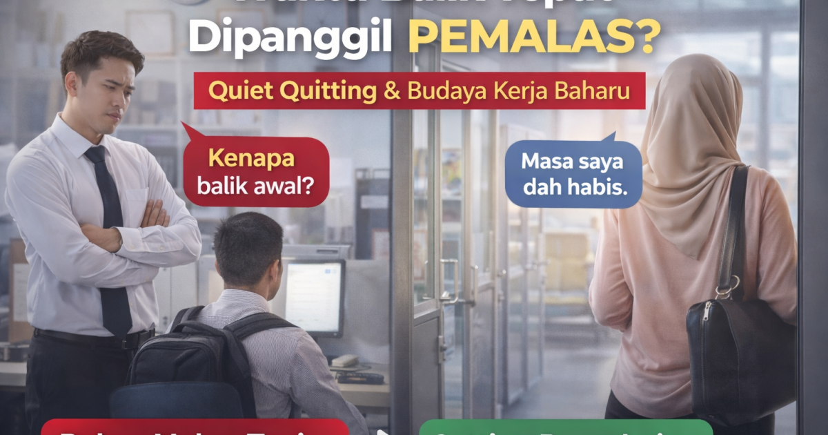 Balik Tepat Waktu Dianggap Malas? Ini Realiti “Quiet Quitting” & Budaya Kerja Baharu
