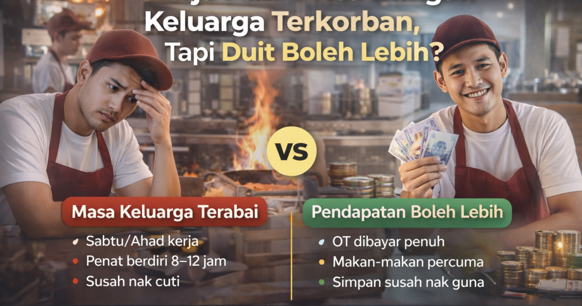 Kerja F&B: Gaji Boleh Lebih, Tapi Masa Dengan Keluarga Hilang? Ini Realiti Sebenar Industri Makanan & Minuman