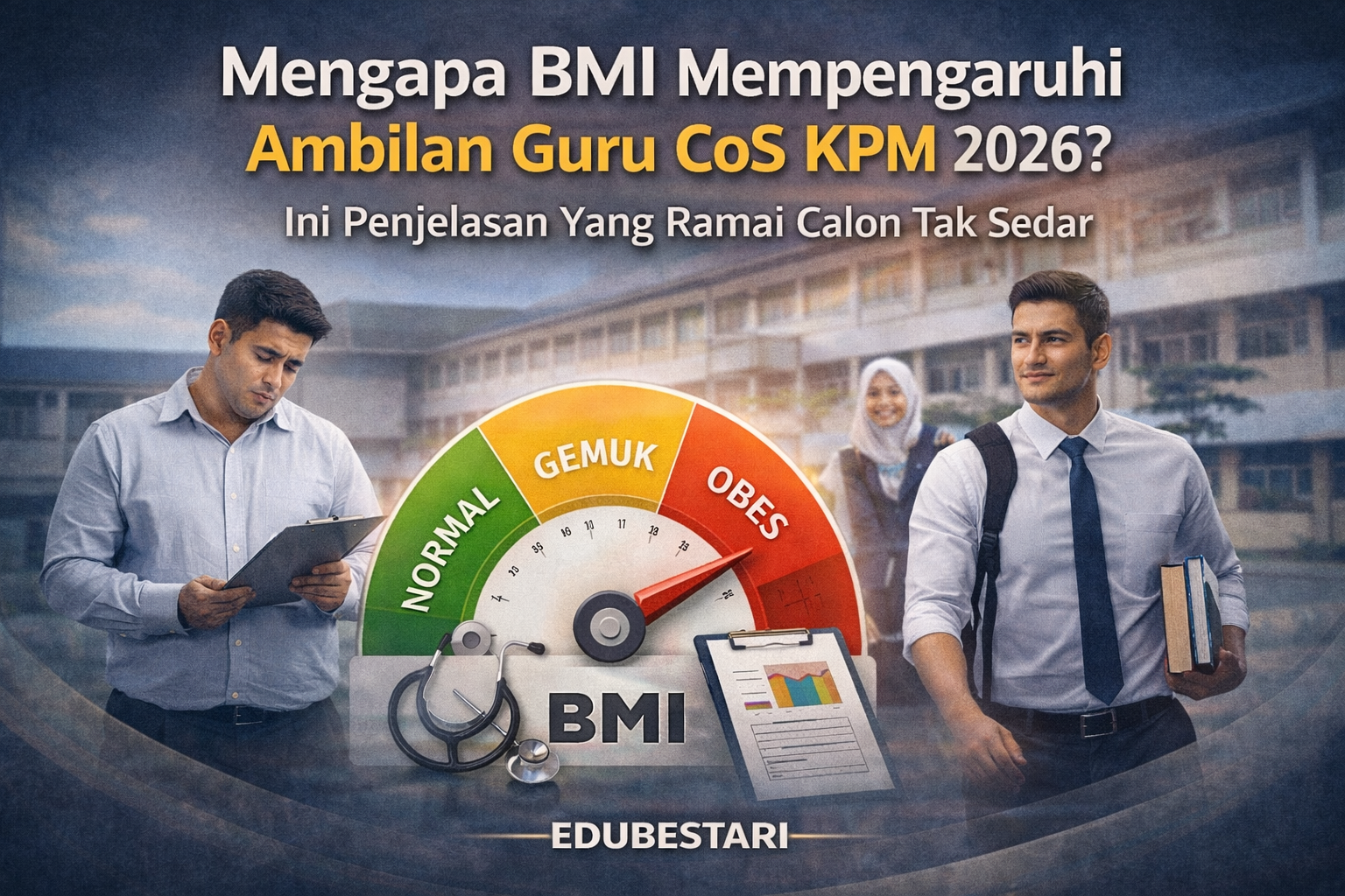 Mengapa BMI Mempengaruhi Ambilan Guru CoS KPM 2026? Ini Penjelasan Yang Ramai Calon Tak Sedar