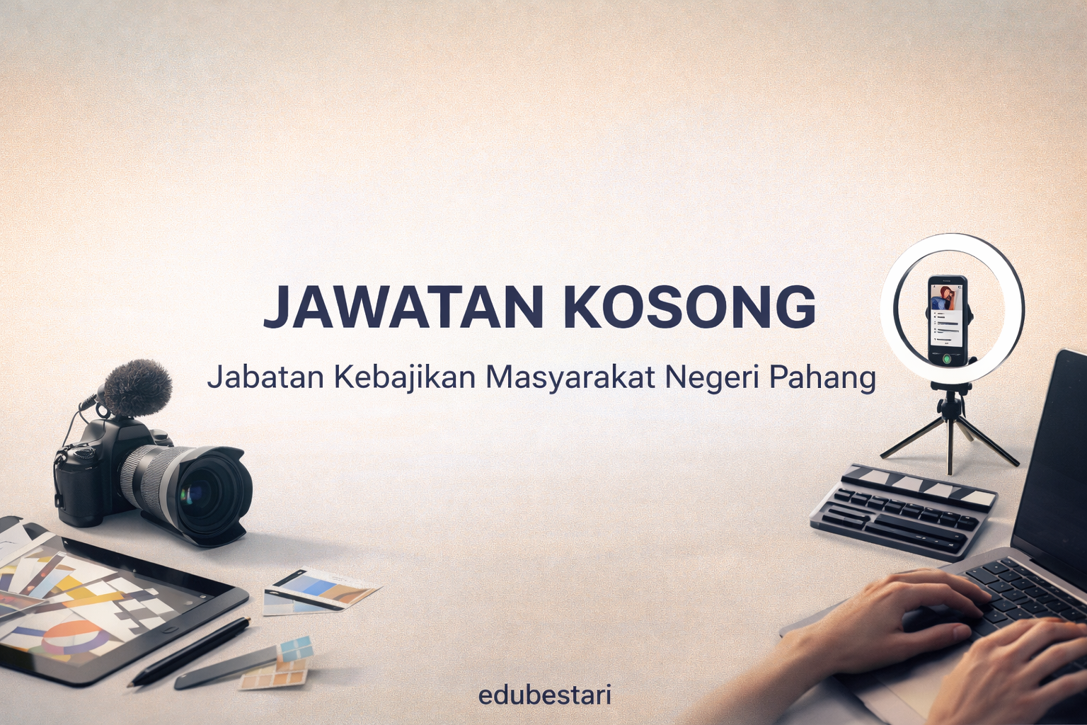 Jawatan Kosong Personel MySTEP Multimedia & Content Creator di Jabatan Kebajikan Masyarakat Negeri Pahang (JKM)