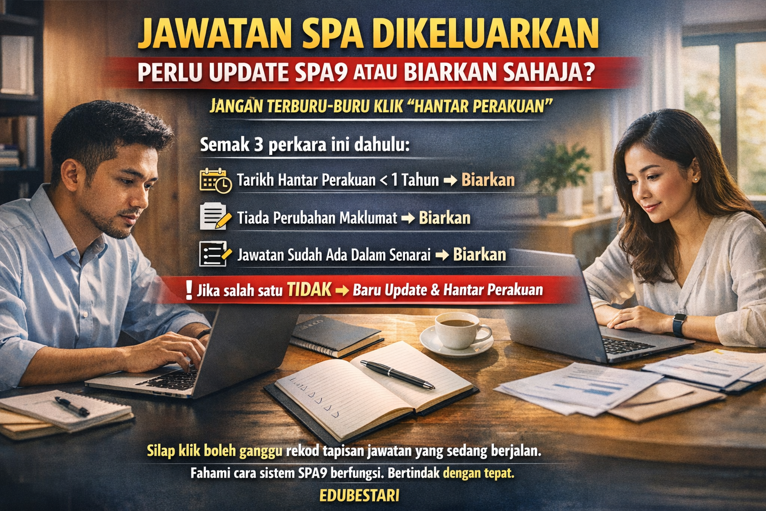 Jawatan SPA Diiklankan: Perlu Update SPA9 Atau Biarkan Sahaja?