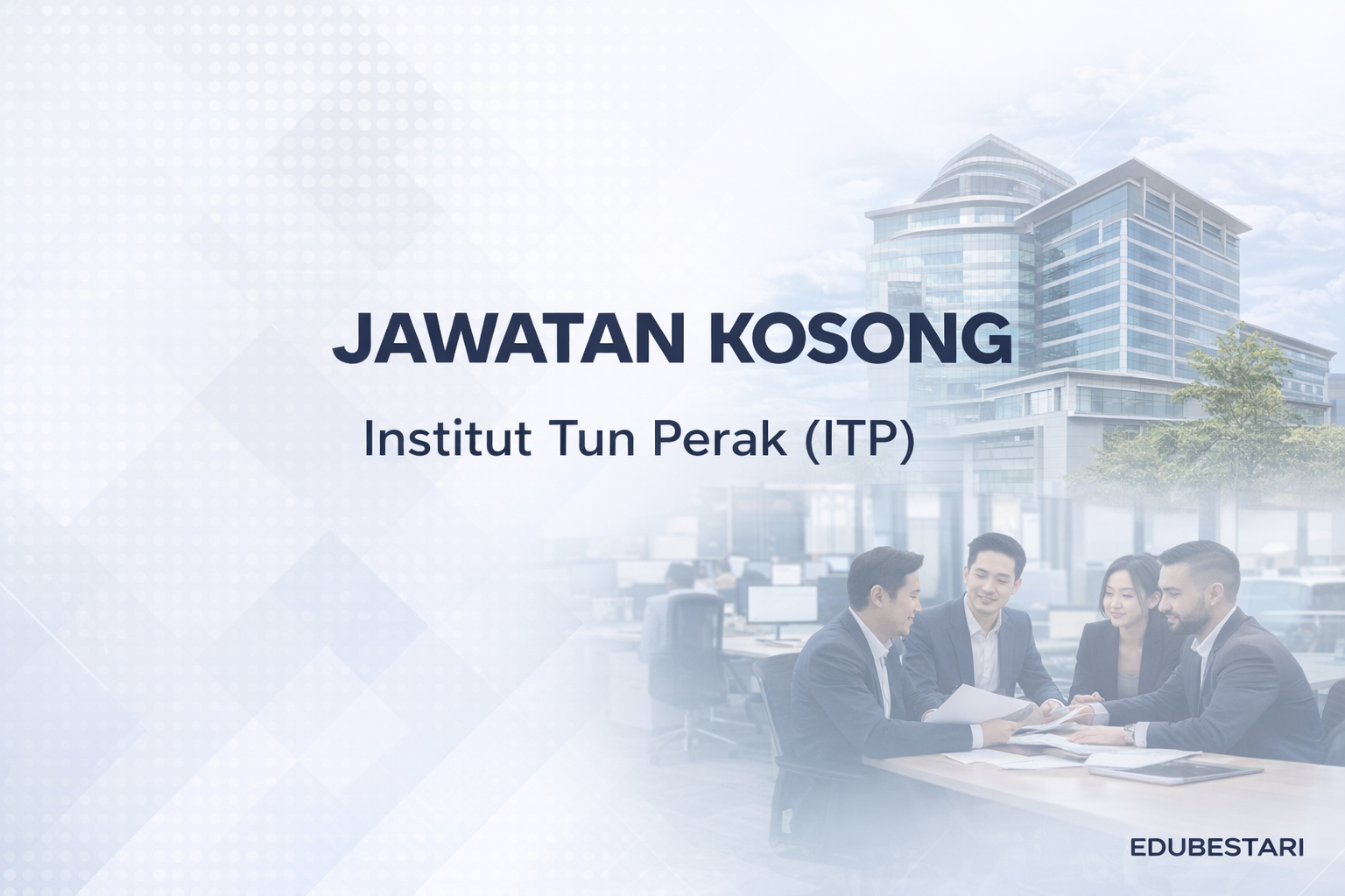 Jawatan Kosong Institut Tun Perak 2026 – Penolong Pegawai Data Raya F5 (Bidang Big Data, AI & Sistem)