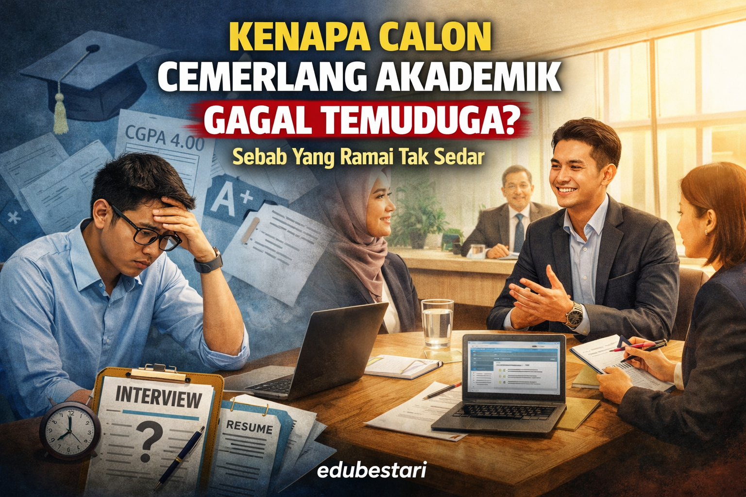 Kenapa Calon Cemerlang Akademik Selalu Gagal Temuduga? Ini Punca Sebenar Yang Ramai Tak Sedar