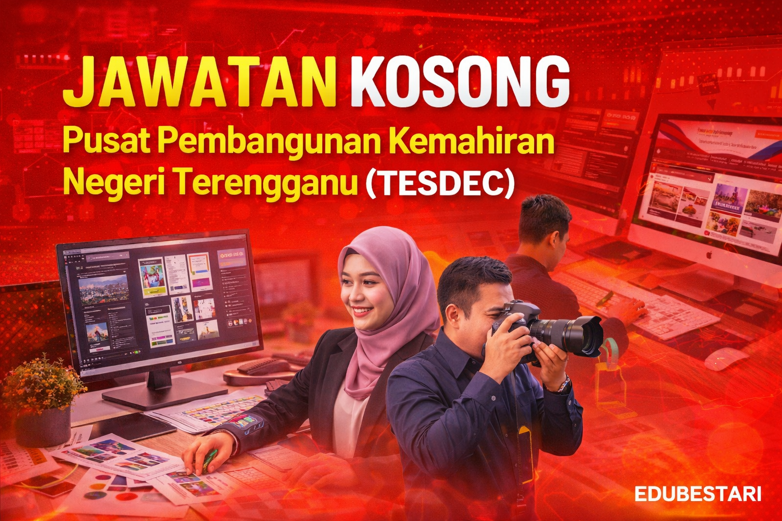 Jawatan Kosong TESDEC: Pembantu Tadbir (Promosi) N19 Kontrak/Sementara