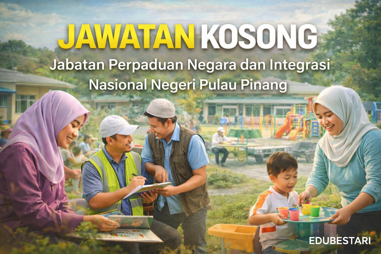 Jawatan Kosong JPNIN Pulau Pinang: 4 Kekosongan (S5, S1, H1) — Guru Tabika, Guru Taska & Operasi Komuniti