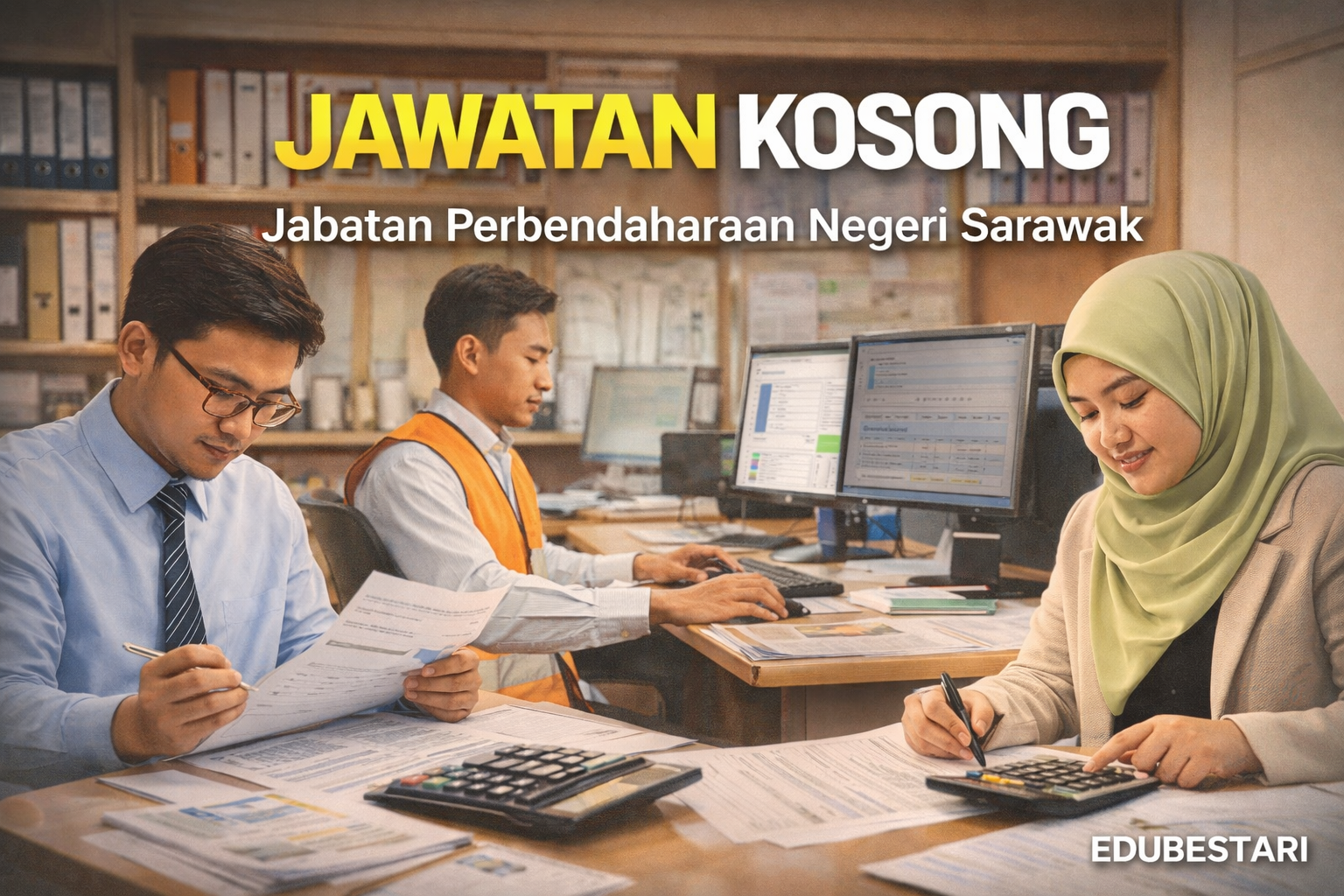 Jawatan Kosong Perbendaharaan Negeri Sarawak (WA9, W5, W1) Melalui e-Recruitment