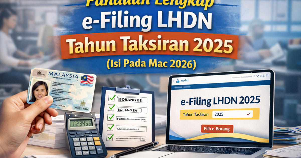 Panduan Lengkap e-Filing LHDN Tahun Taksiran 2025 (Isi Pada Mac 2026)