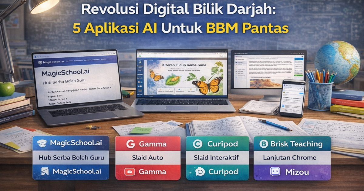 Revolusi Digital Bilik Darjah: 5 Aplikasi AI Untuk BBM Pantas Guru 2026