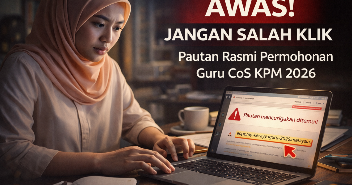 AWAS: Jangan Salah Klik! Ini Pautan Rasmi Permohonan Guru CoS KPM 2026 Yang Sah