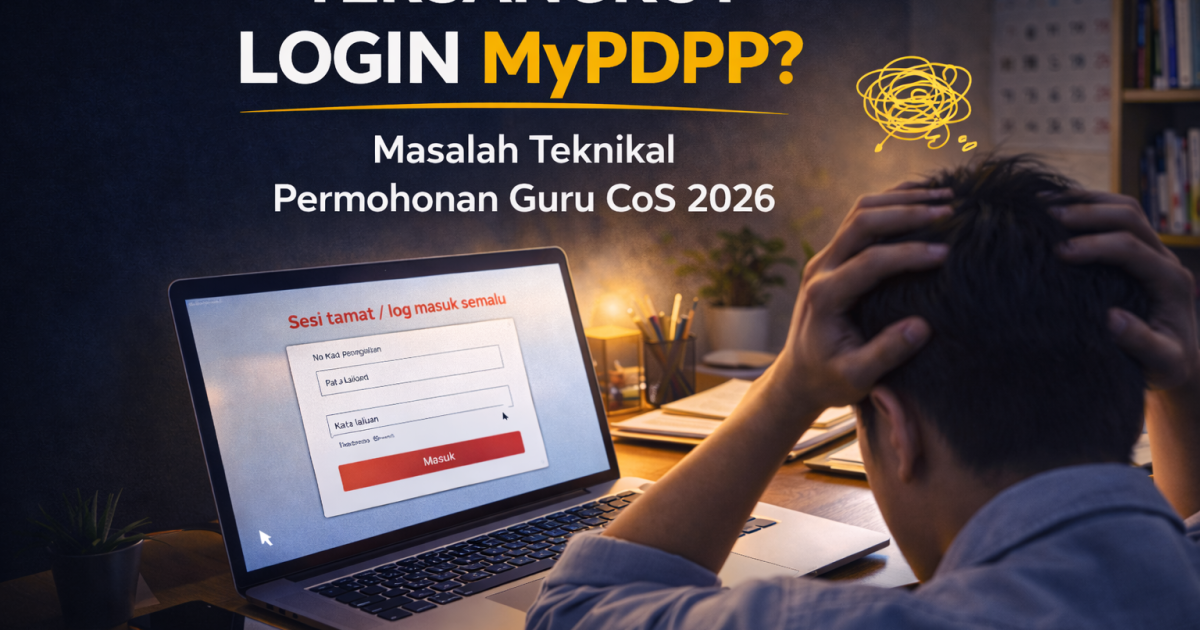 Tersangkut di Laman Login MyPDPP? Ini Solusi Pantas Masalah Teknikal Permohonan Guru CoS 2026