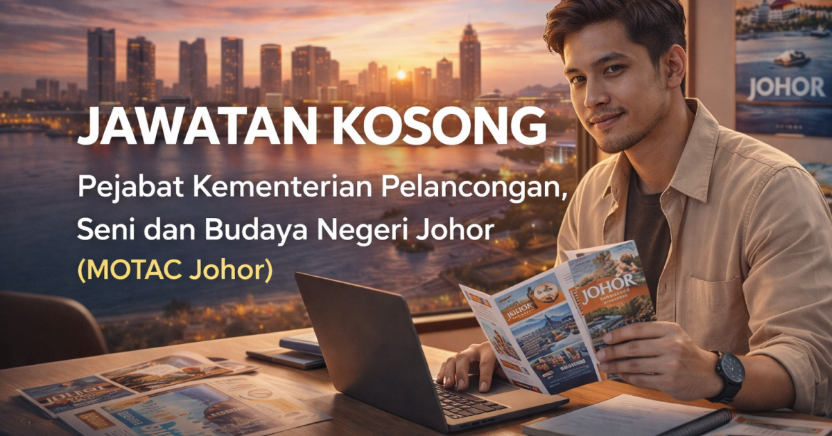 Jawatan Kosong Personel MySTEP Kementerian Pelancongan, Seni dan Budaya Johor – Gaji RM1,900