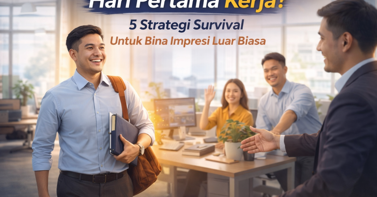 Hari Pertama Kerja? Ini 5 Strategi ‘Survival’ Untuk Bina Impresi Luar Biasa Dalam 8 Jam!