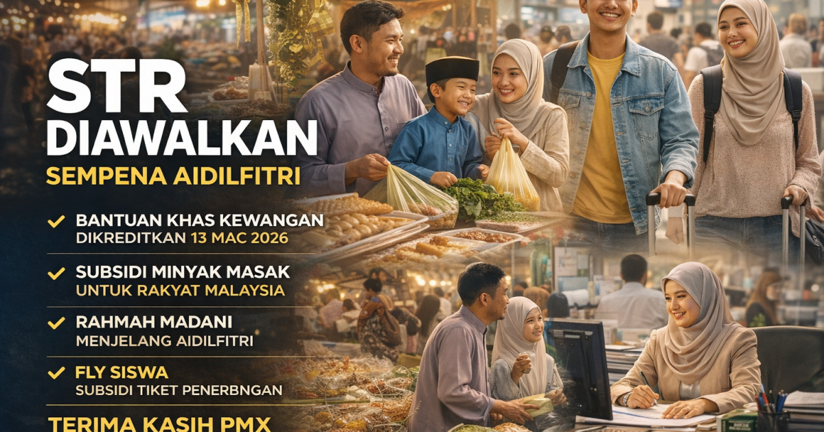 Khabar Gembira Menjelang Syawal 2026: STR Fasa 2, Bantuan Khas & Pelan Kos Sara Hidup Kerajaan MADANI