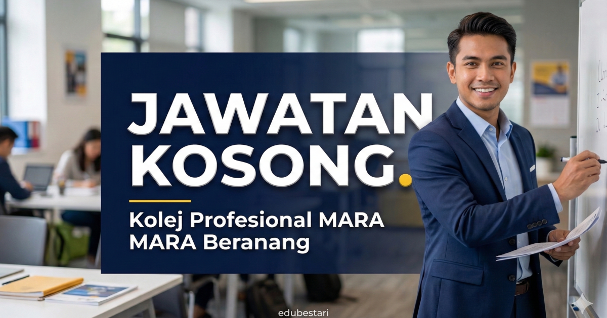 Jawatan Kosong Kolej Profesional MARA Beranang 2026 – Guru Perakaunan Sambilan (DG9)