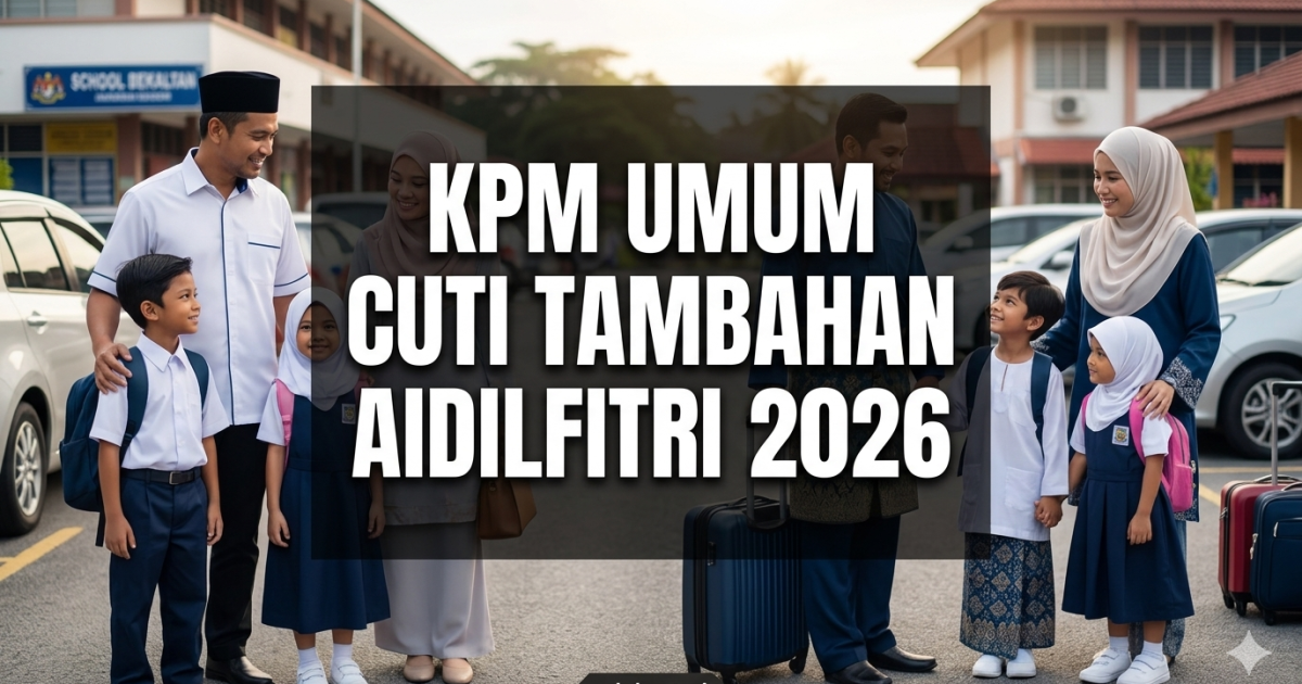 KPM Umum Cuti Tambahan Aidilfitri 2026: Warga Sekolah Nikmati Cuti Lebih Panjang