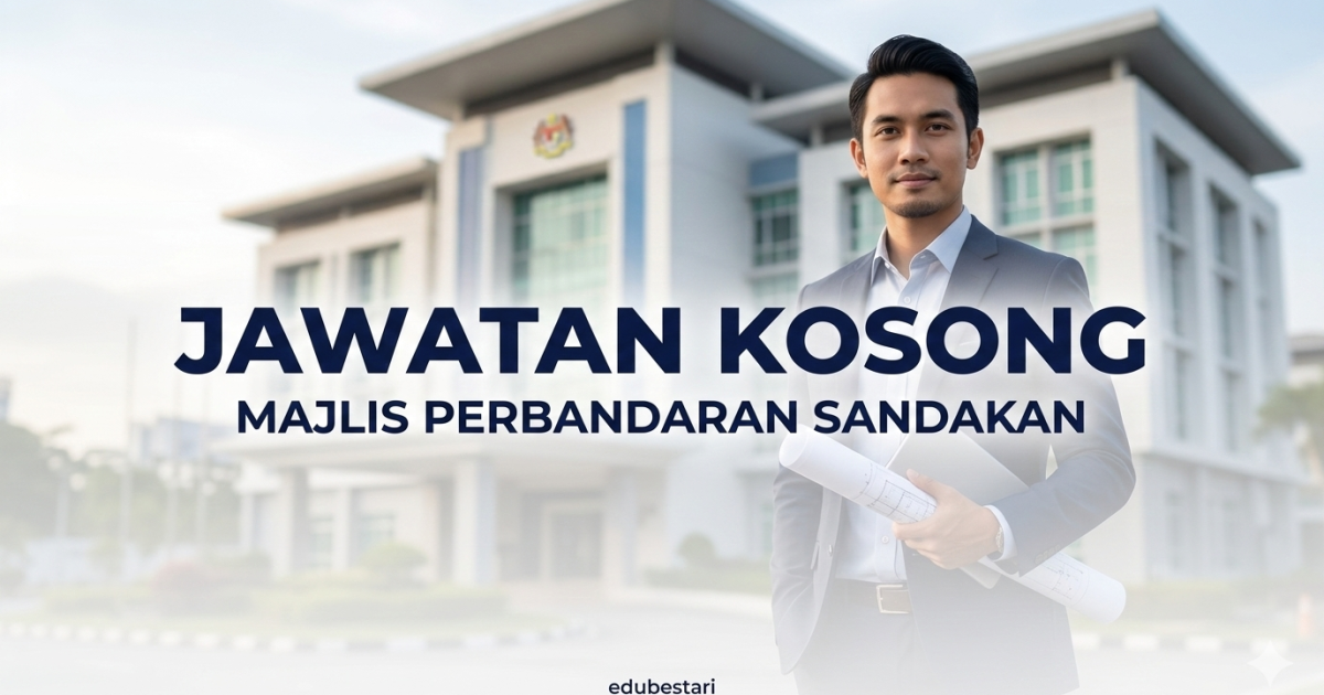 Jawatan Kosong Majlis Perbandaran Sandakan 2026 – Arkitek Gred J9 (Permohonan Dibuka)