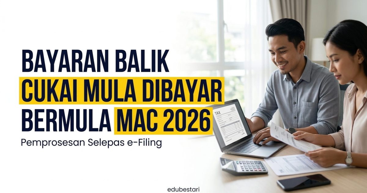 Bayaran Balik Cukai Mula Dikreditkan Mac 2026 – Ini Tempoh Proses & Cara Semak Status