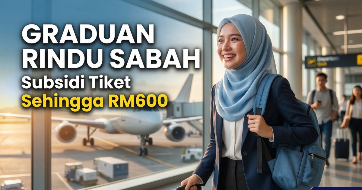 Program Bantuan Graduan Rindu Sabah (GRS / SUBFLY) – Subsidi Tiket Penerbangan Sehingga RM600 Untuk Mahasiswa Sabah