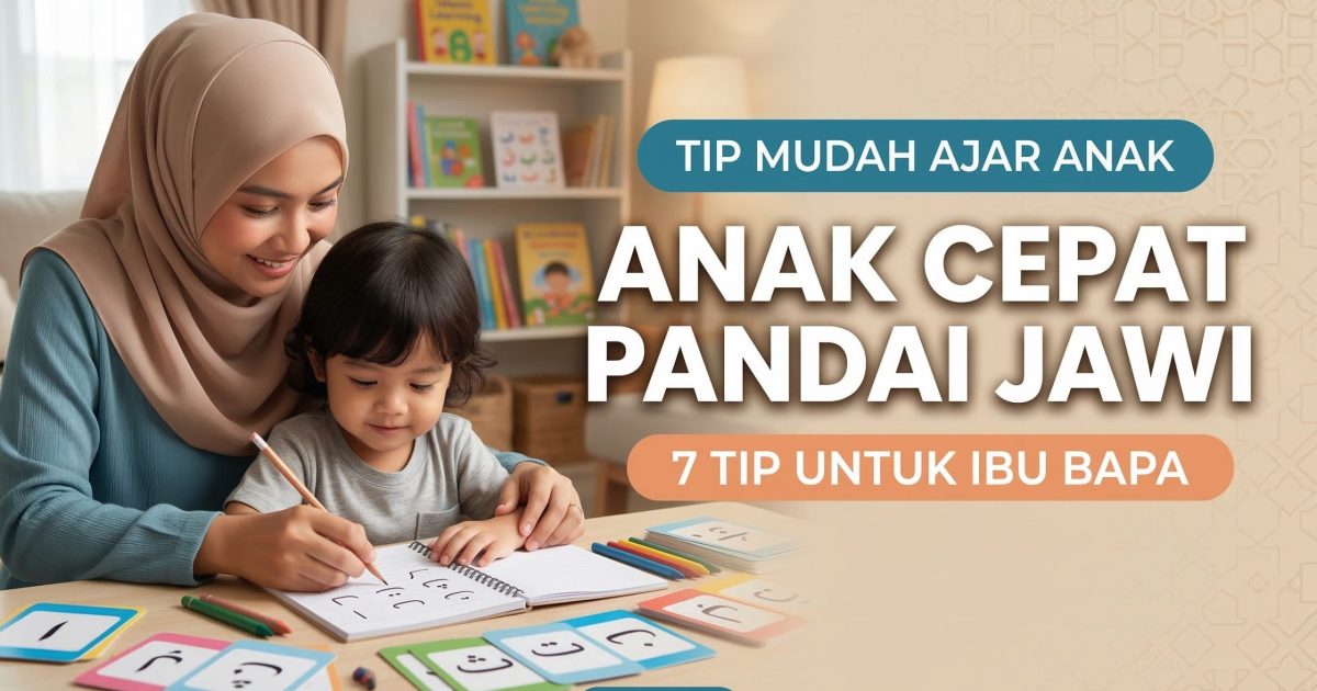 7 Tip Nak Anak Cepat Pandai Jawi – Panduan Mudah Untuk Ibu Bapa