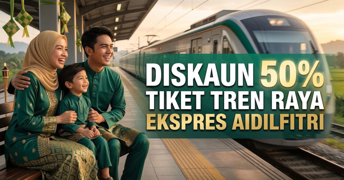 Diskaun 50% Tiket Tren KTMB Aidilfitri 2026 (Utara & Pantai Timur) Kini Dibuka