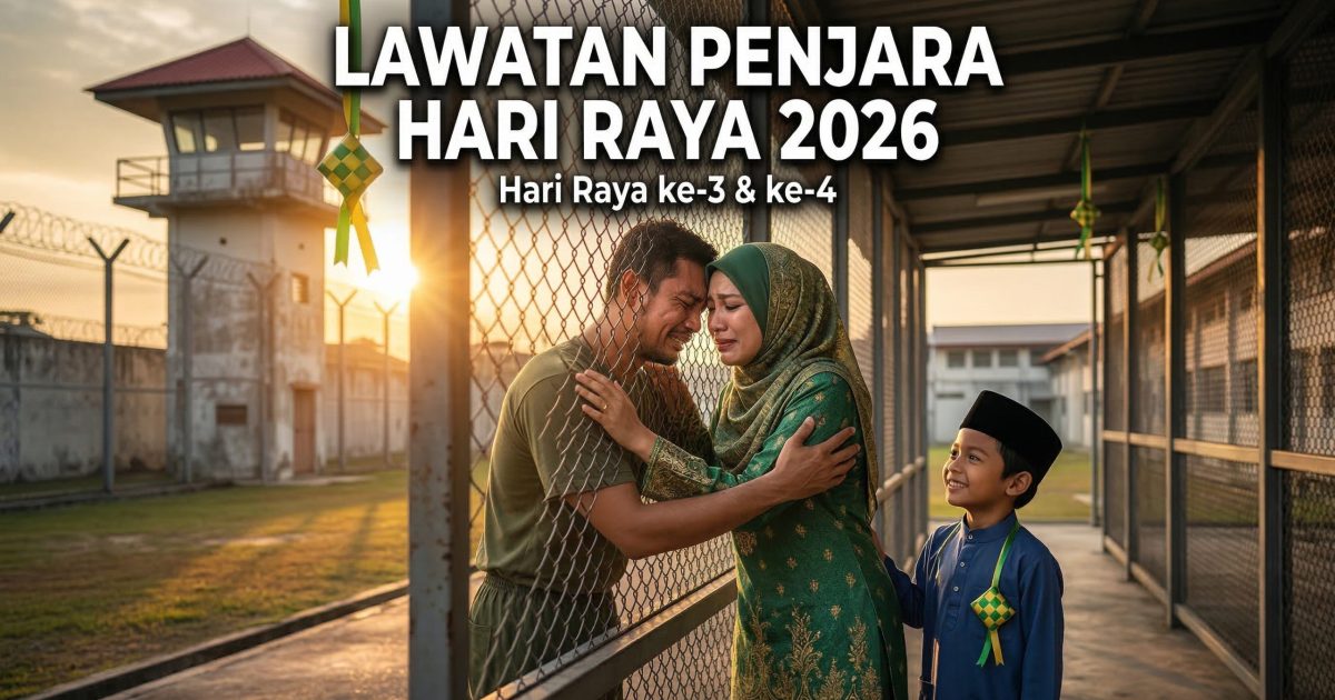 Lawatan Penjara Malaysia Sempena Hari Raya Aidilfitri 2026: Tarikh, Waktu Lawatan & Cara Tempah i-Visit