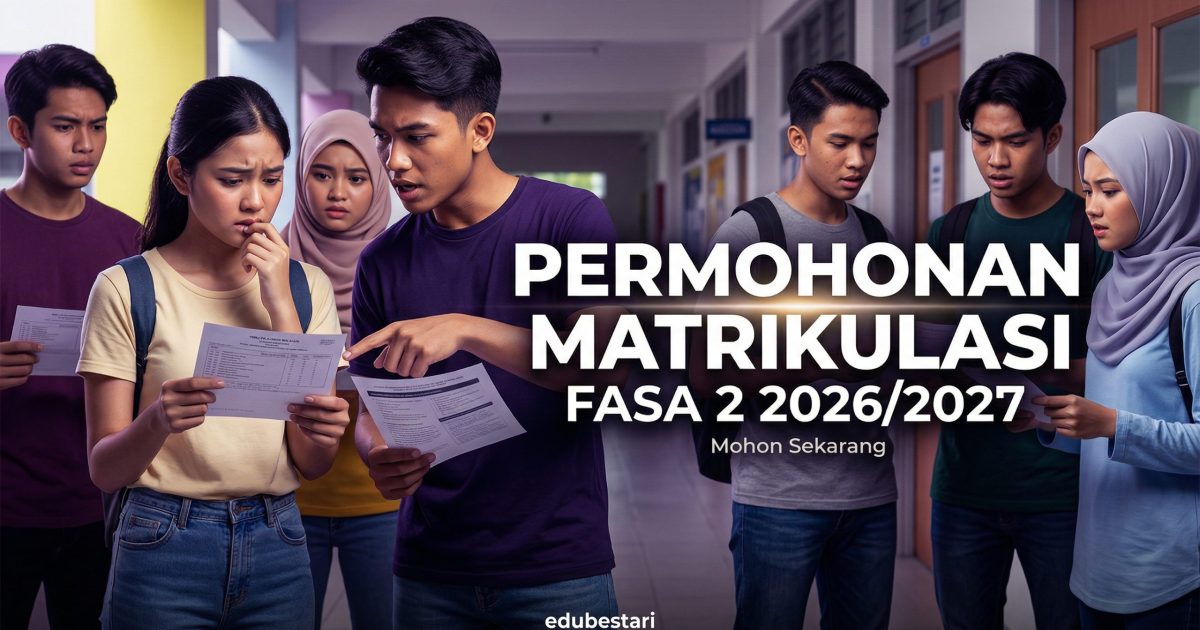 Permohonan Matrikulasi Fasa 2 2026/2027 Dibuka: Tarikh, Cara Mohon & Info Penting
