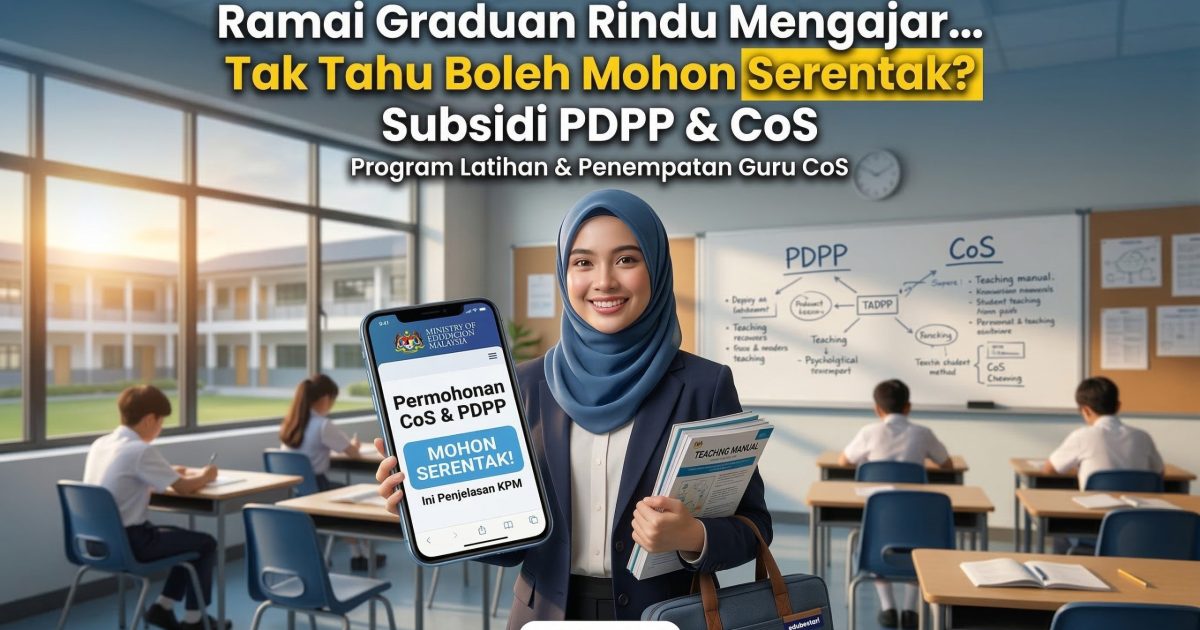 Boleh Mohon Guru CoS dan PDPP Serentak? Ini Penjelasan Lengkap Laluan Menjadi Guru KPM