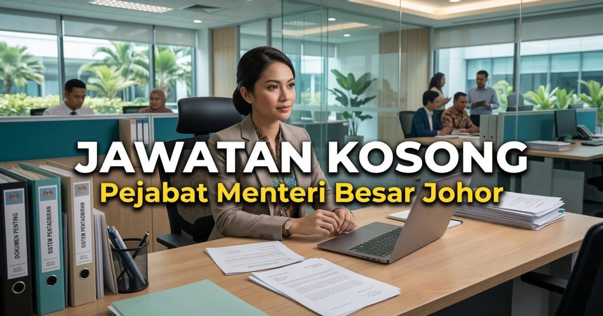 Jawatan Kosong Pejabat Menteri Besar Johor 2026: Pembantu Tadbir N1 Dibuka Untuk Permohonan