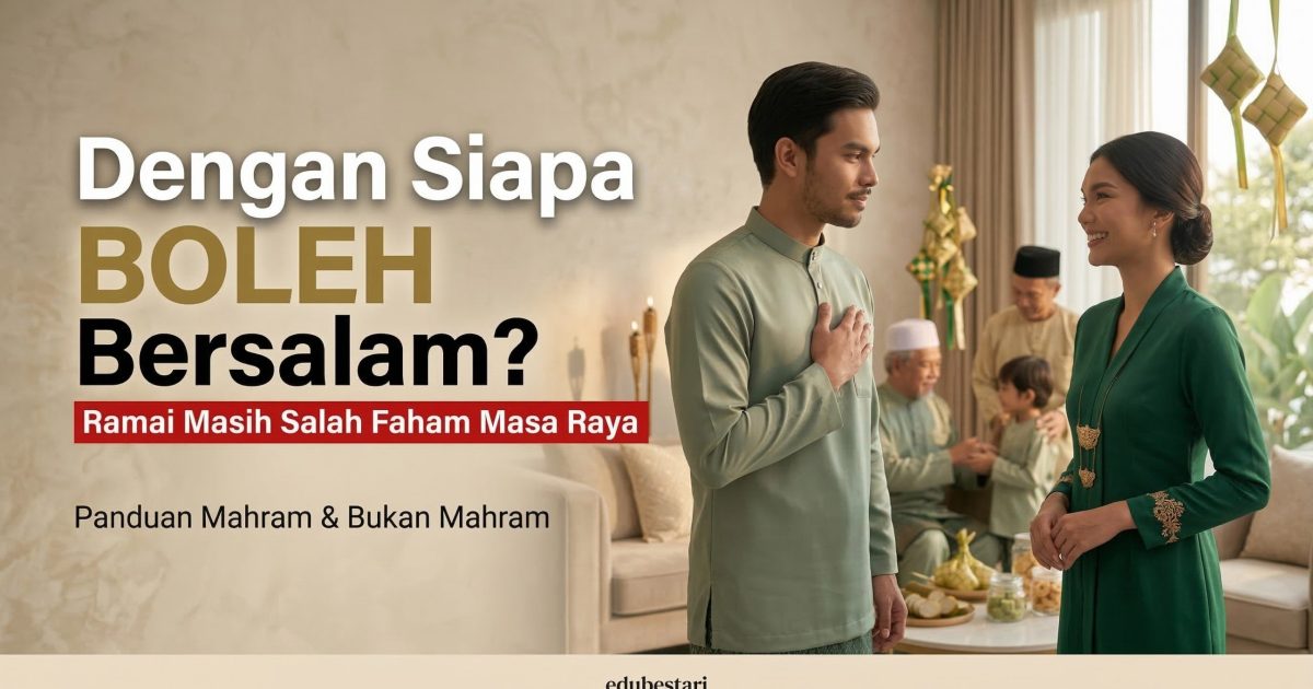 Dengan Siapa Boleh Bersalam Semasa Hari Raya? Panduan Lengkap Mahram & Bukan Mahram (Rujukan Sahih)