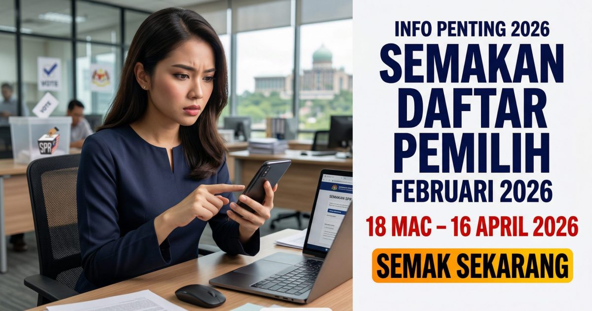 Semakan Daftar Pemilih Tambahan Februari 2026 (DPT BLN2/2026) Dibuka: Ini Tarikh & Cara Semak