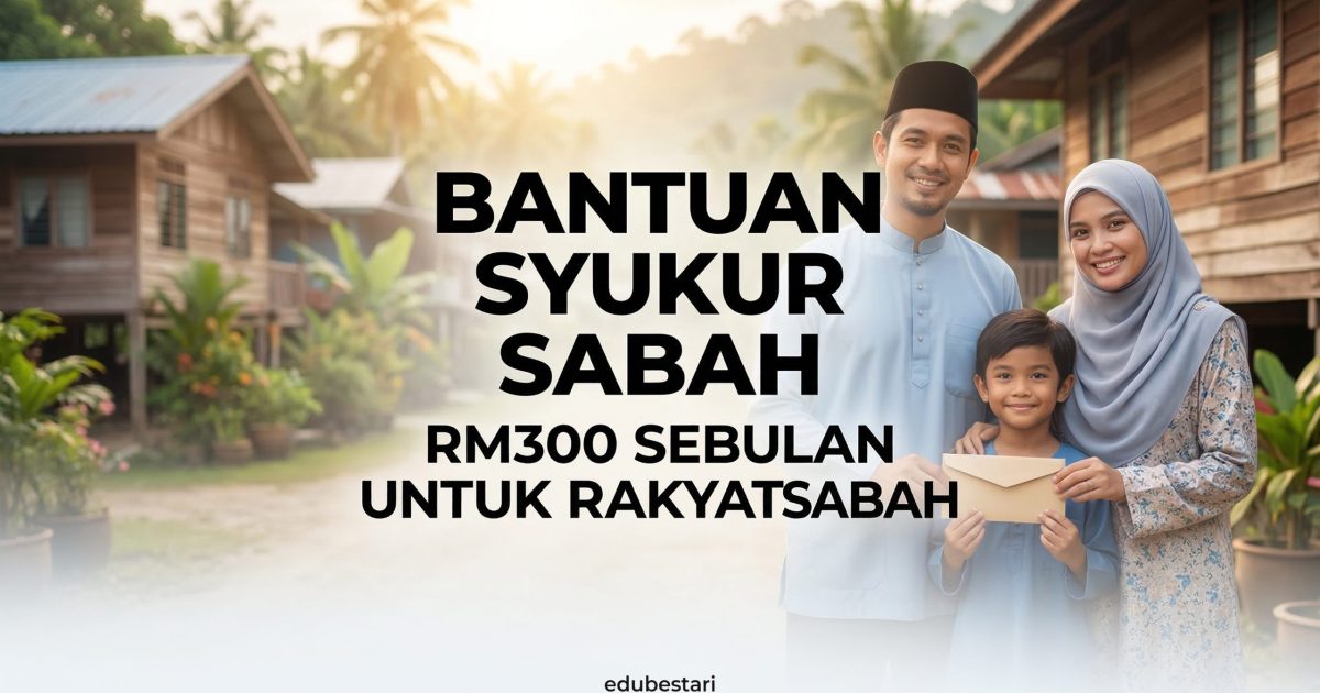 SYUKUR Sabah 2026: Bantuan RM300 Sebulan Untuk Golongan Miskin & Miskin Tegar