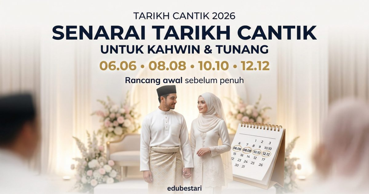 Senarai Tarikh Cantik 2026 Malaysia (Kahwin & Tunang)