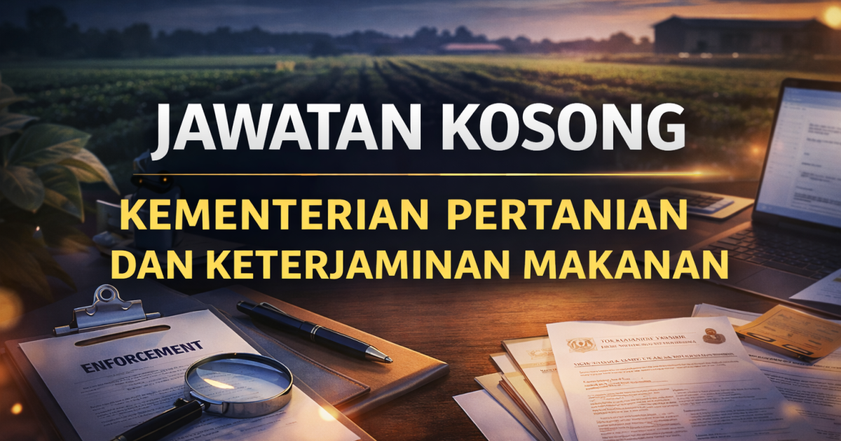 Hanya 4 Kekosongan! Jawatan Pembantu Penguat Kuasa KP1 Dibuka – Lepasan SPM/SVM Wajib Mohon Sekarang