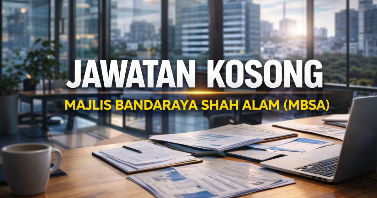 Jawatan Kosong MBSA 2026: Lebih 40 Kekosongan Dibuka, Mohon Sebelum 14 April