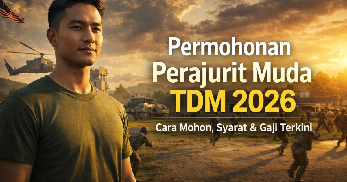 Permohonan Perajurit Muda Tentera Darat Malaysia 2026 Dibuka – Syarat, Gaji & Cara Mohon
