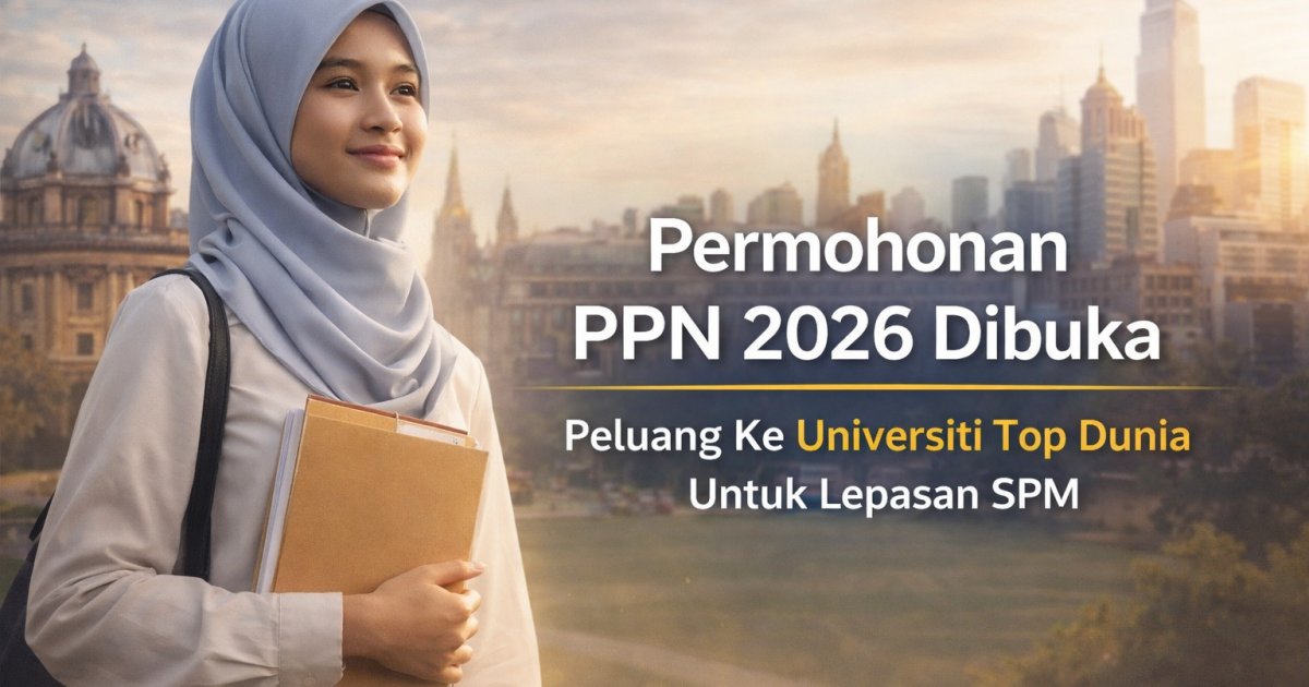 Permohonan Program Penajaan Nasional (PPN) 2026 Dibuka: Peluang Ke Universiti Terkemuka Dunia Untuk Lepasan SPM