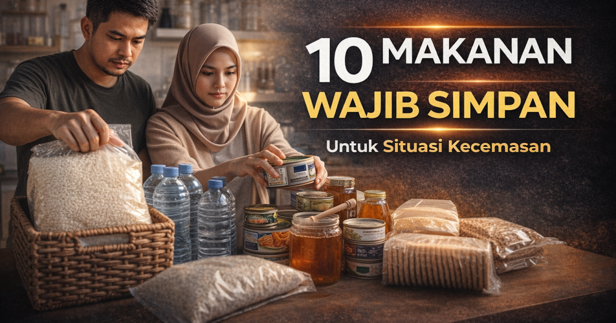 Senarai Makanan Tahan Lama Untuk Kecemasan – Panduan Lengkap Stok Makanan Survival Keluarga