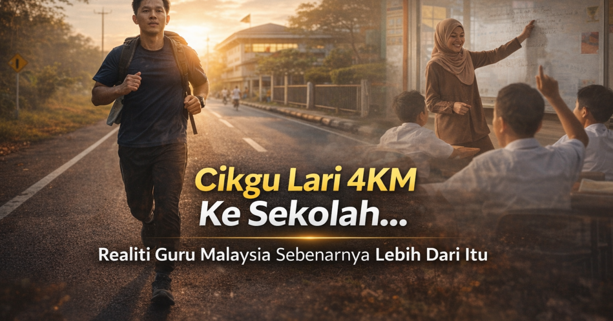 Cikgu Lari 4KM Ke Sekolah Setiap Hari – Mampukah Guru Malaysia Lakukan Perkara Sama? Ini Realitinya