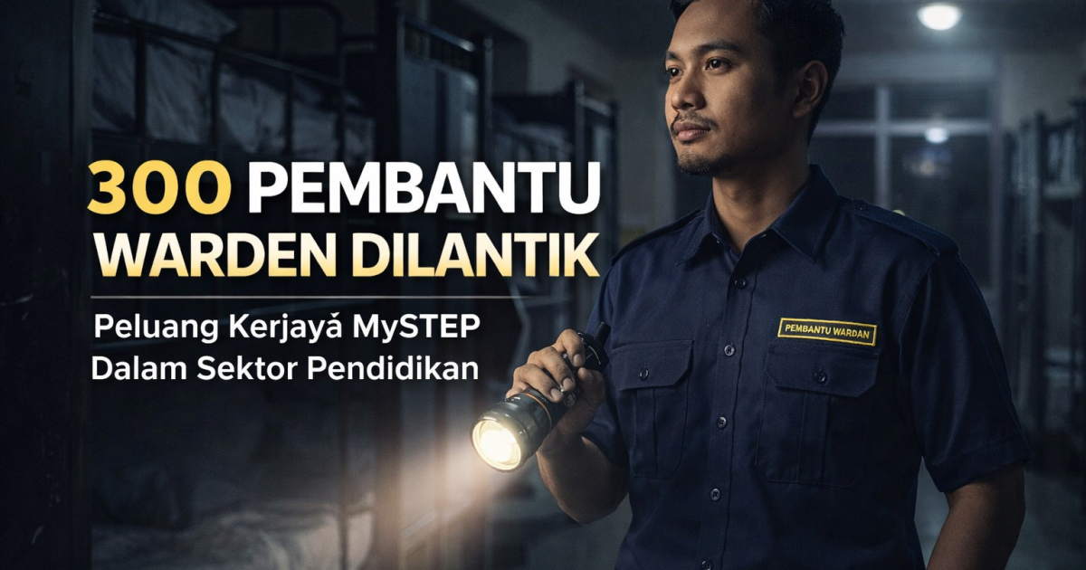 300 Pembantu Warden Dilantik: Peluang Kerjaya MySTEP Dalam Sektor Pendidikan 2026