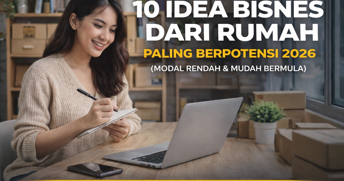 10 Idea Bisnes Dari Rumah Paling Berpotensi 2026 (Modal Rendah & Mudah Bermula)