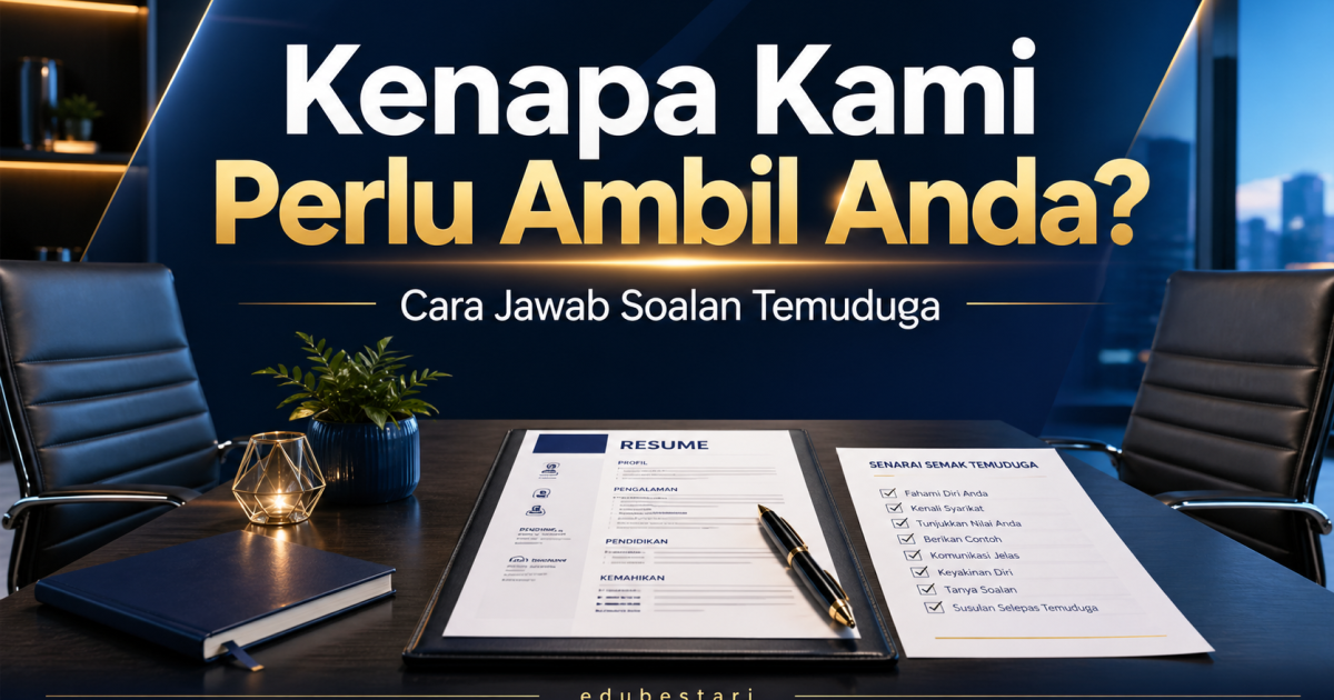 Kenapa Kami Perlu Ambil Anda Bekerja Di Sini? Ini Cara Jawab Yang Betul Dalam Temuduga