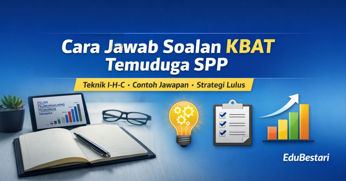 Cara Jawab Soalan KBAT Temuduga SPP: Teknik I-H-C, Contoh Jawapan & Strategi Lulus