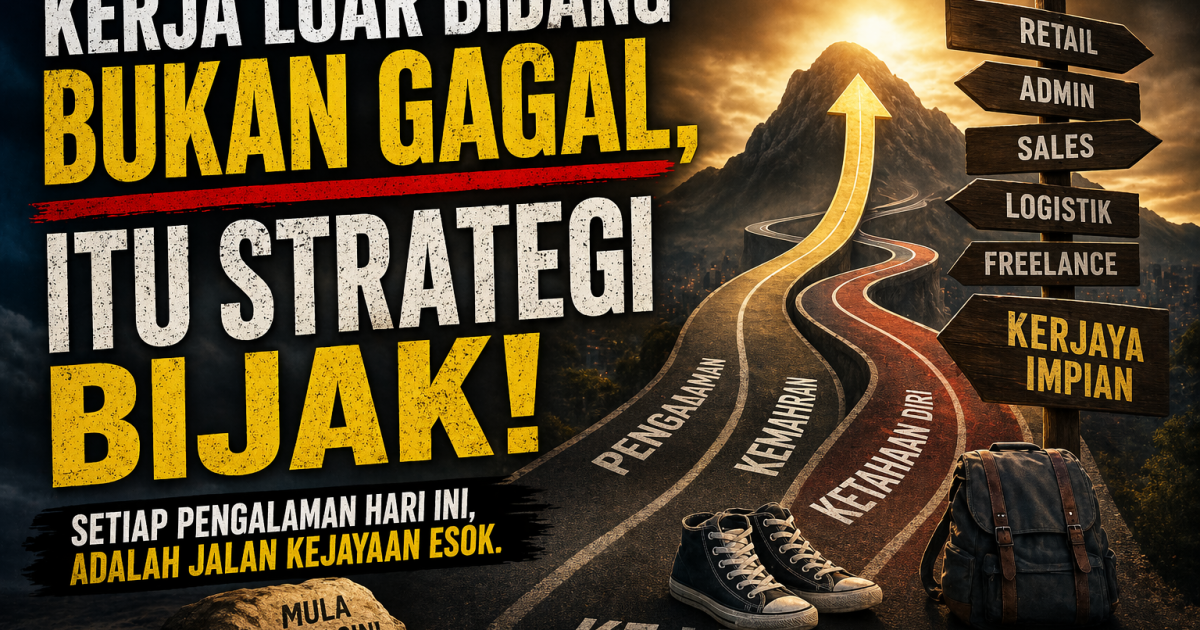 Kerja Luar Bidang Bukan Gagal: Strategi Bijak Lepasan SPM & Graduan Bina Kerjaya Lebih Cepat