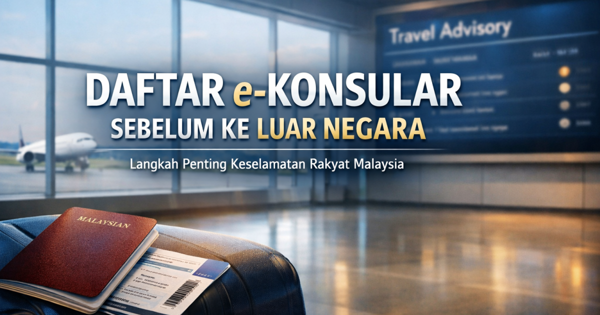 Daftar e-Konsular Sebelum Ke Luar Negara: Panduan Lengkap Rakyat Malaysia (Fungsi, Kepentingan & Cara Mohon)