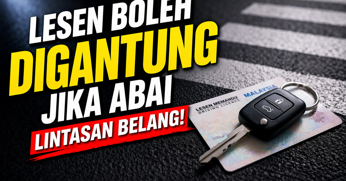 Lesen Boleh Digantung Jika Abai Lintasan Belang – Ini Penjelasan JPJ Yang Ramai Tak Tahu