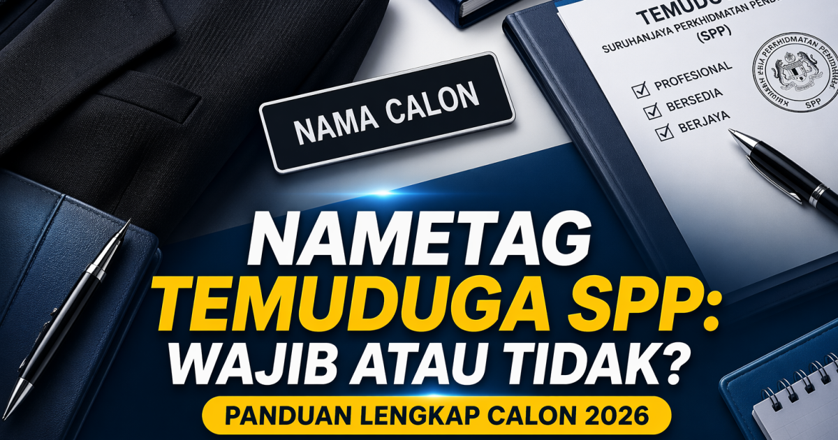 Pemakaian Nametag Temuduga SPP: Wajib atau Tidak? Ini Panduan Lengkap Calon 2026